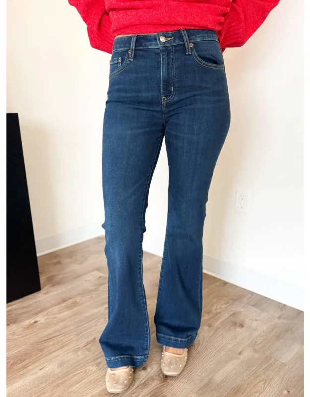 Mid Rise Flare Jeans