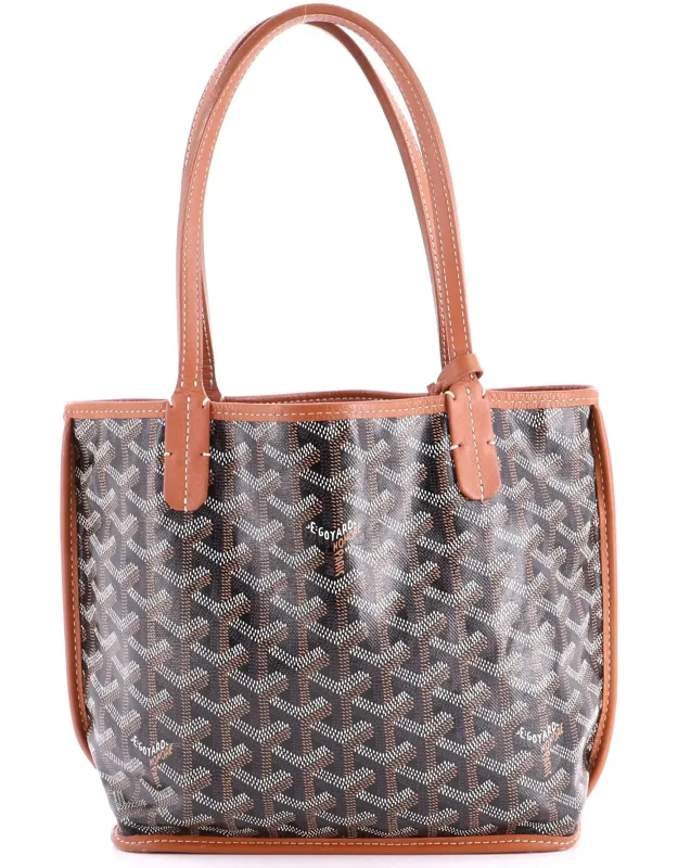 Anjou Reversible Tote Mini With Heavy Corner Wear And Scuffs