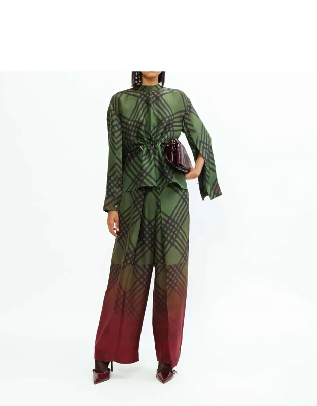 Plaid Ombre Pants