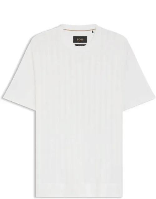 Cable-knit T-shirt