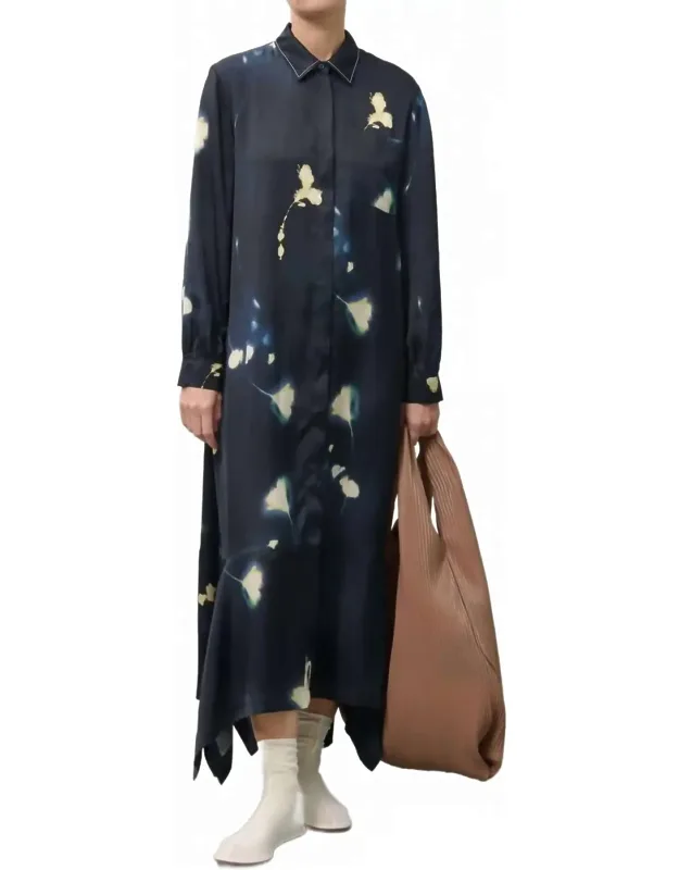 Long Sleeve Collared Dress