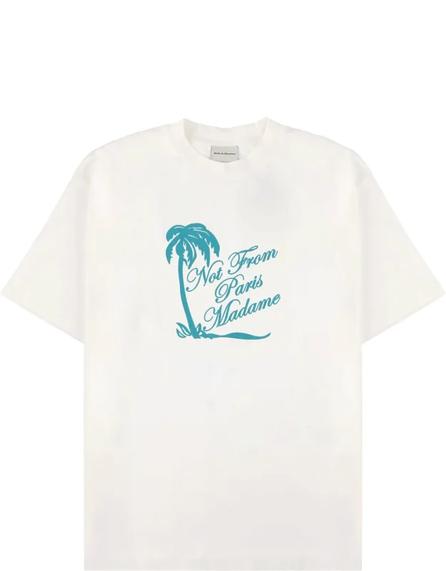 T-shirt "slogan Palmiers"