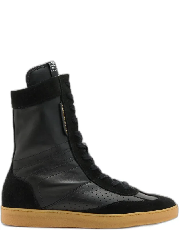 Leather High Top Sneakers
