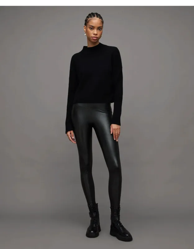 Cora High-rise Skinny Fit Faux Leggings