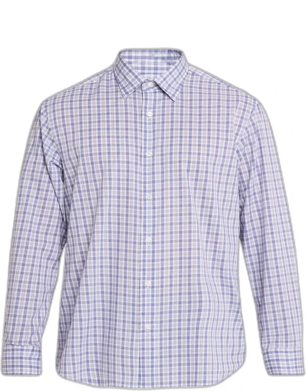 Plaid Cotton Sport Shirt