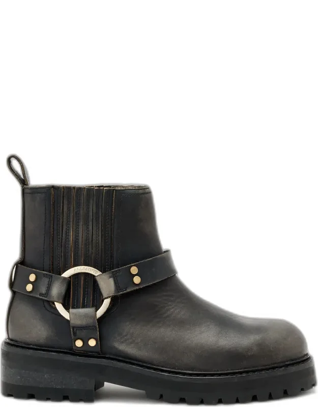 Maddie Leather Biker Boots