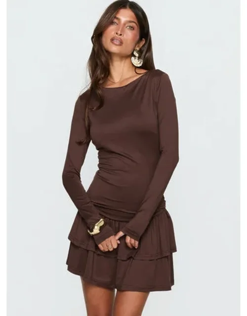 Mallissa Long Sleeve Ruffled Mini Dress