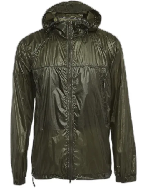 Nylon Zip-up Hooded Jacket