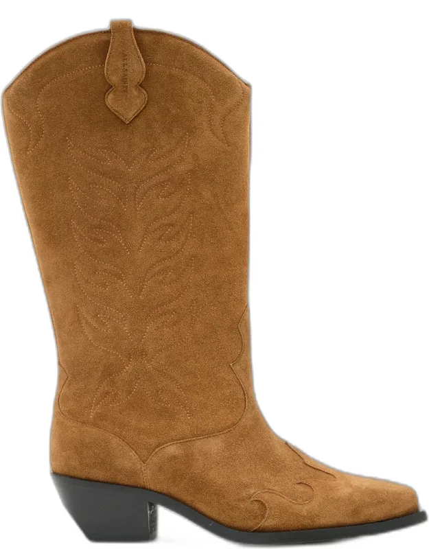 Dolly Western Suede Boots