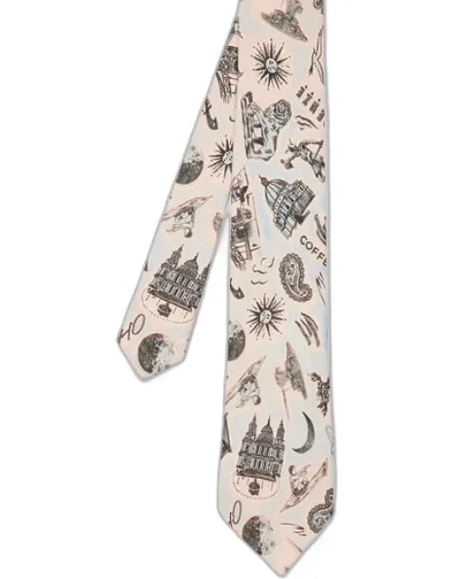 Silk 'souvenir' Tie