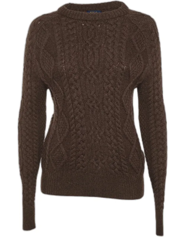 Cable Knit Wool Blend Sweater