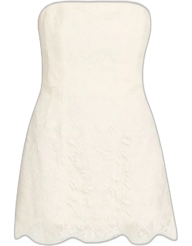 Strapless Lace Mini Dress