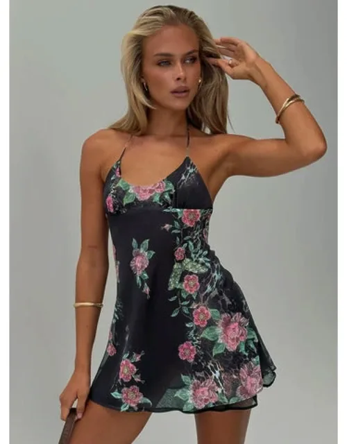 Dorelia Halter Slip Mini Dress
