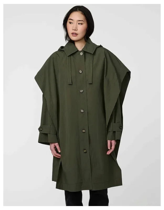 Woven Cape Rain Coat