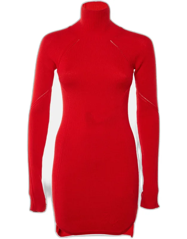 Wool Knit Mini Dress