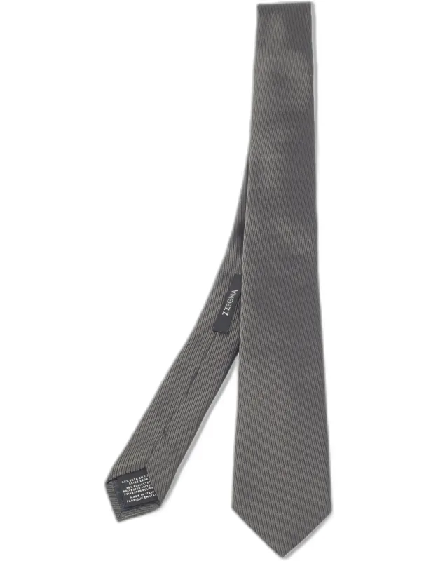 Striped Silk Skinny Tie