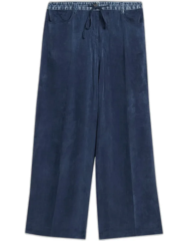 Wide-leg Drawstring Pants