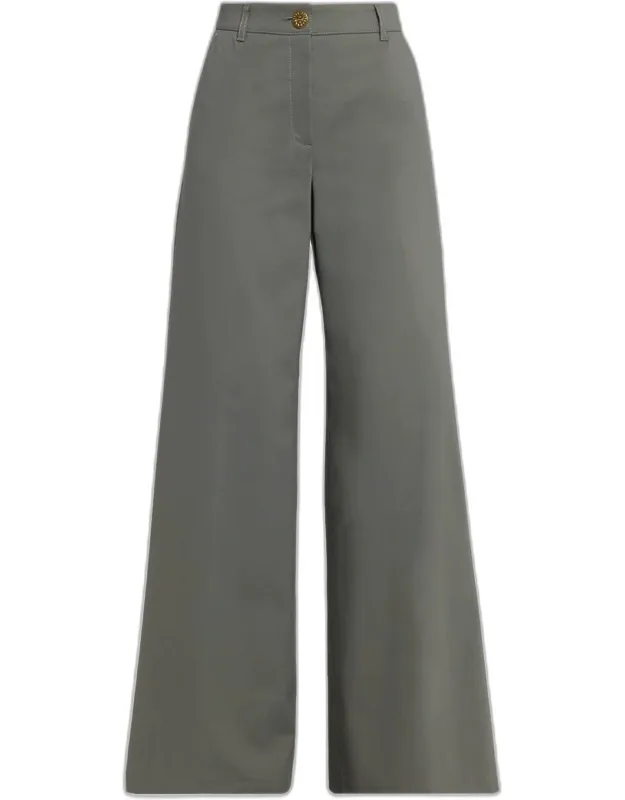 Wide-leg Trousers