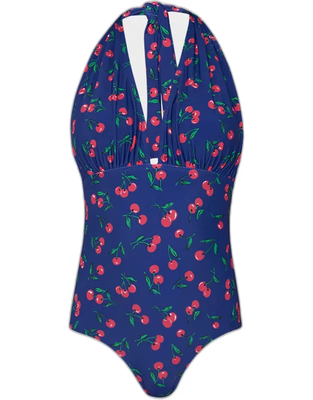 Cherry Halter Swimsuit