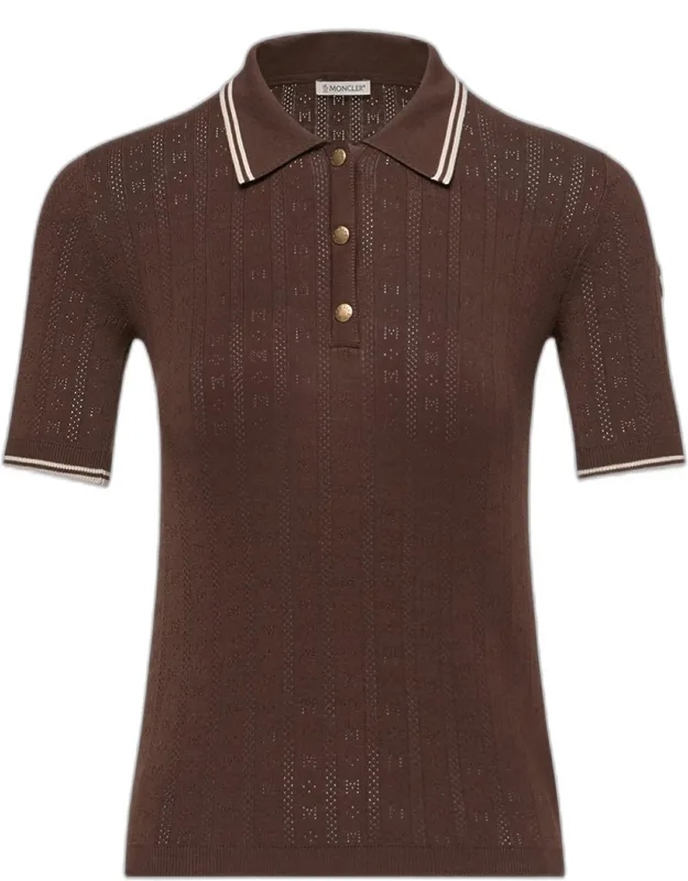 Pointelle Polo Shirt