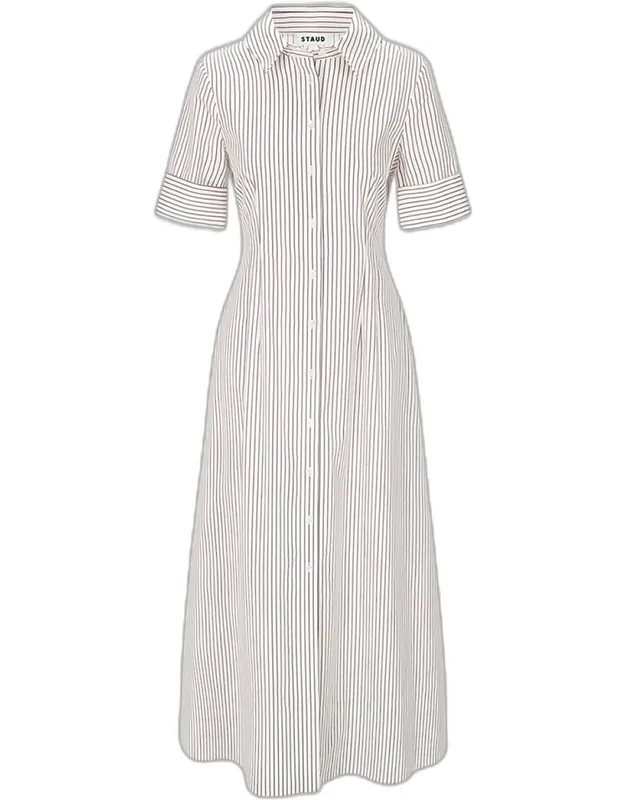 Striped Midi Shirtdress