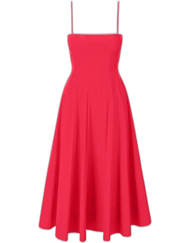 Wylie Paneled Poplin Midi Dress
