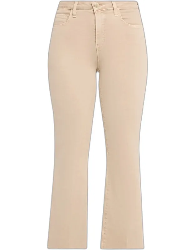 High-rise Crop Flare Jeans