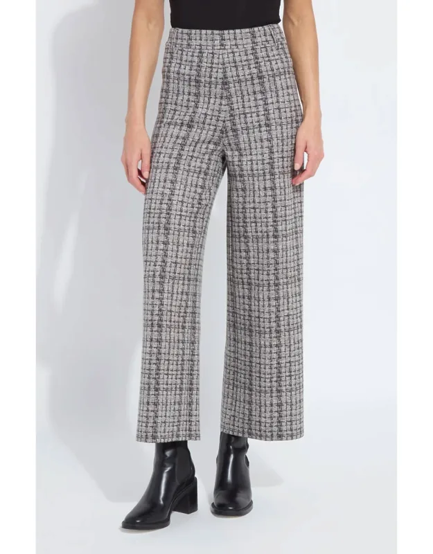 Hi Waist Ankle Wide Leg Pants