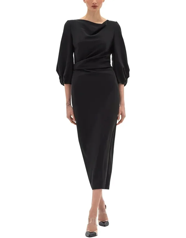 Wool-blend Midi Dress