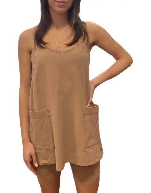 Jersey Mini Dress With Built-in Romper