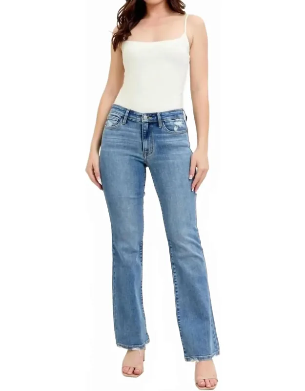 Mid Rise Bootcut Denim Jeans