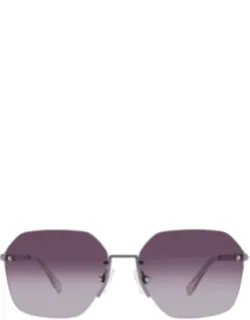 Grey Shaded Violet Geometric Sunglasses