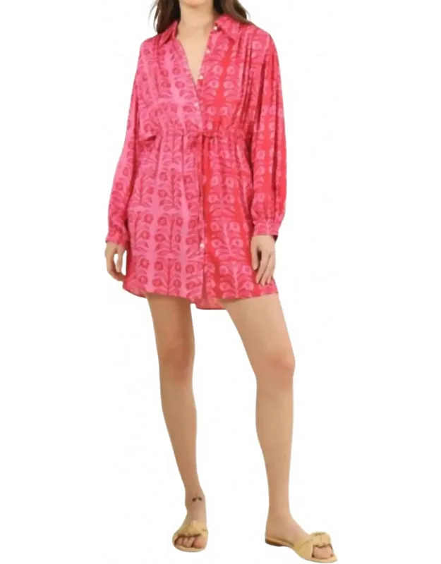 Aria Mini Dress - Long-sleeved, A-line Silhouette