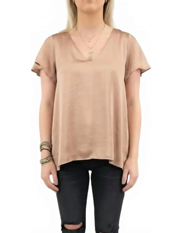 Satin Flutter Top