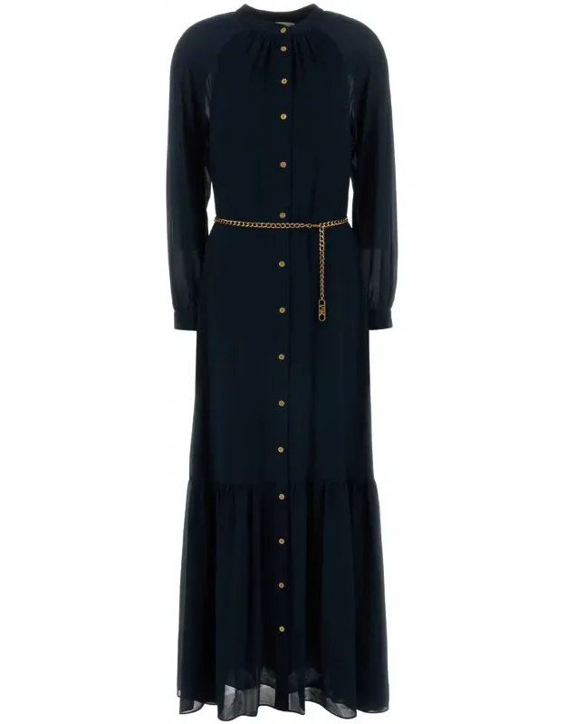 Crepe Shirt Dress