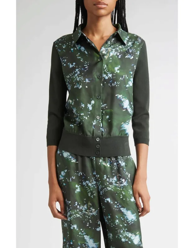Collared Button Front Cardigan