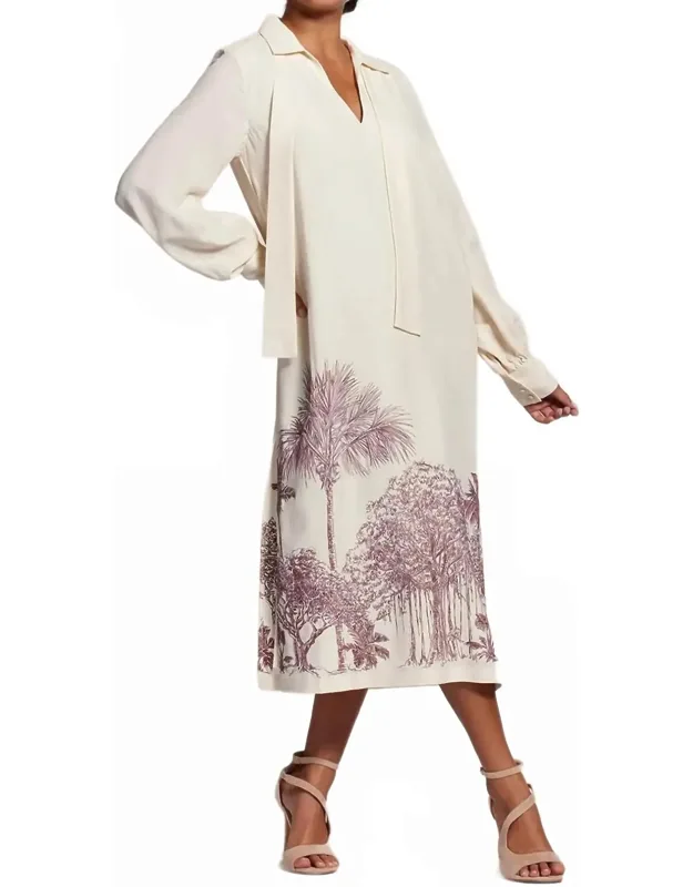 For The Trees Embroidery Caftan Dress