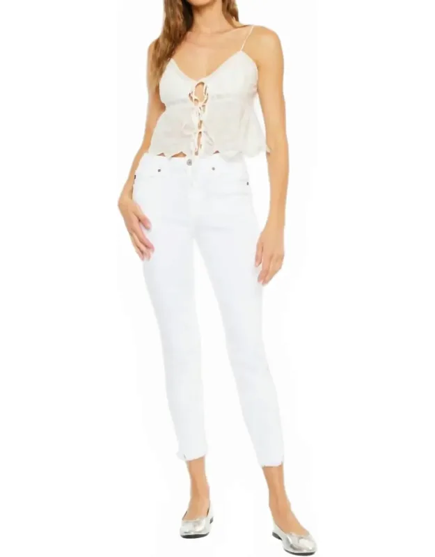 High Rise Ankle Skinny Jeans