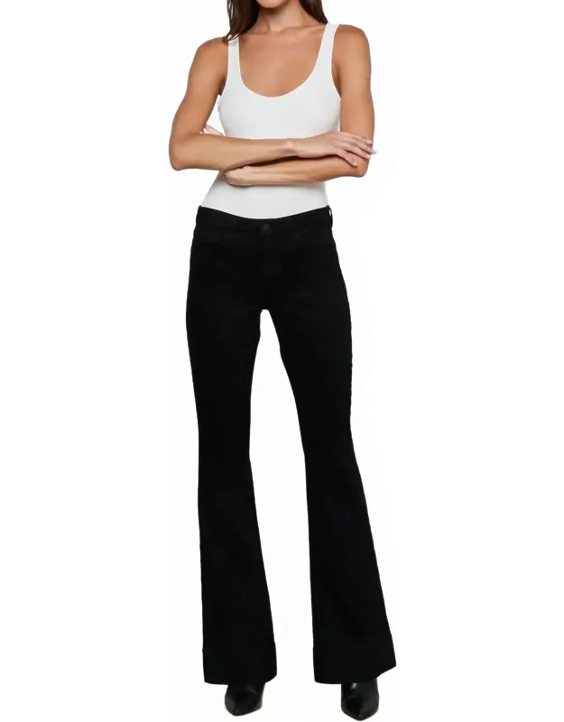 Lenora Low Rise Seamed Flare Jeans