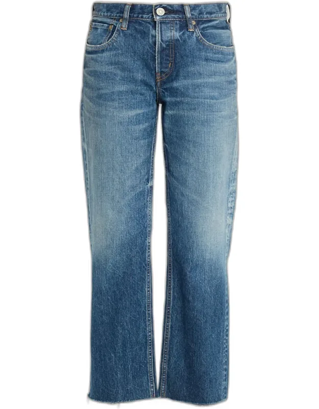 Needham Faded Straight-leg Jeans