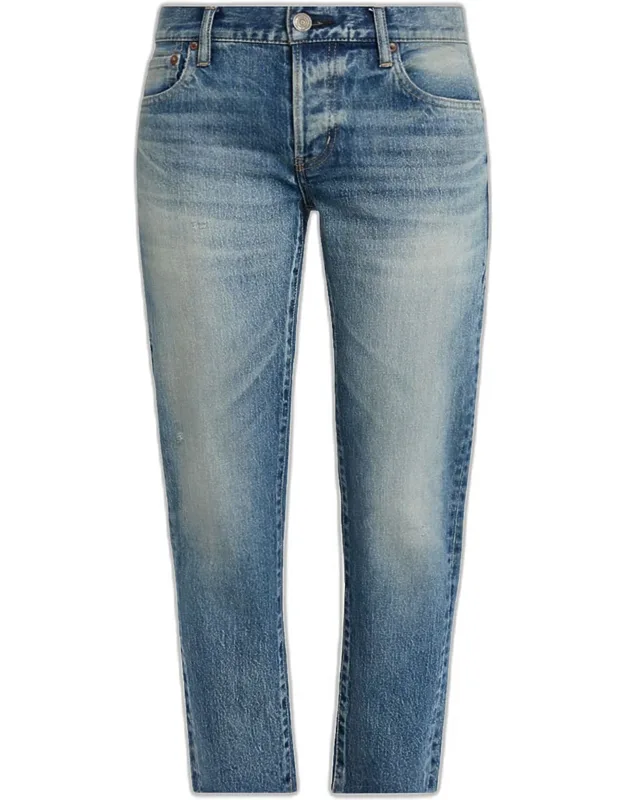 Waverly Raw-hem Ankle Jeans