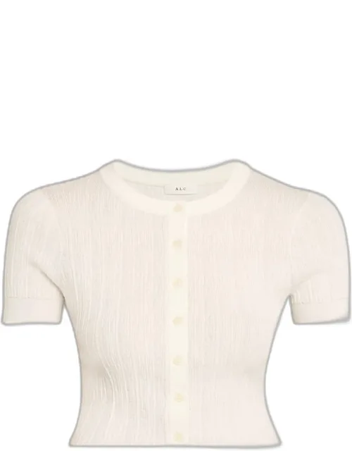 Textured Crop Cardigan