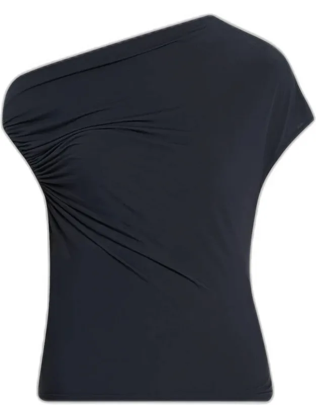 Ruched Asymmetric Tee