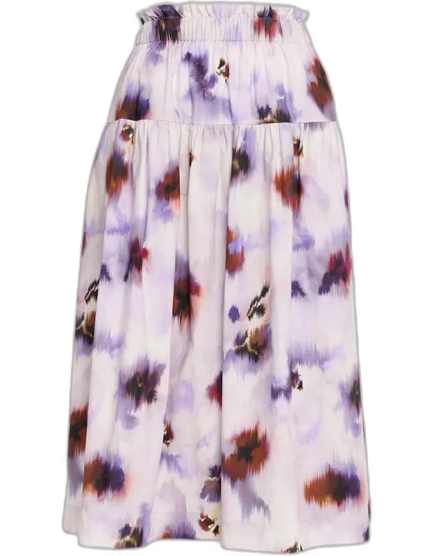 Floral A-line Skirt