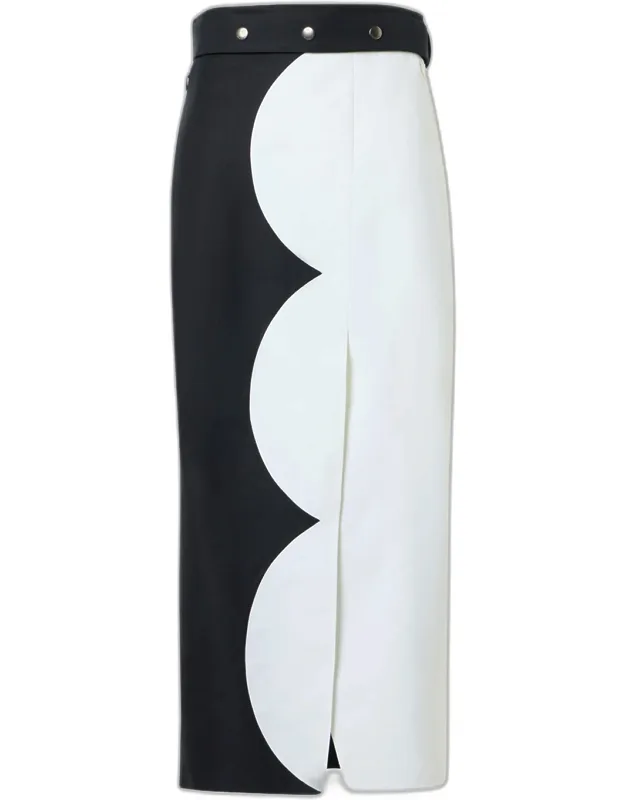 Double-face Midi Pencil Skirt