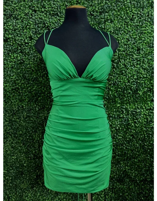 Stretch Fit Plain Cocktail Dress