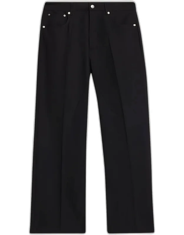 Geth Paper Wool Wide-leg Jeans