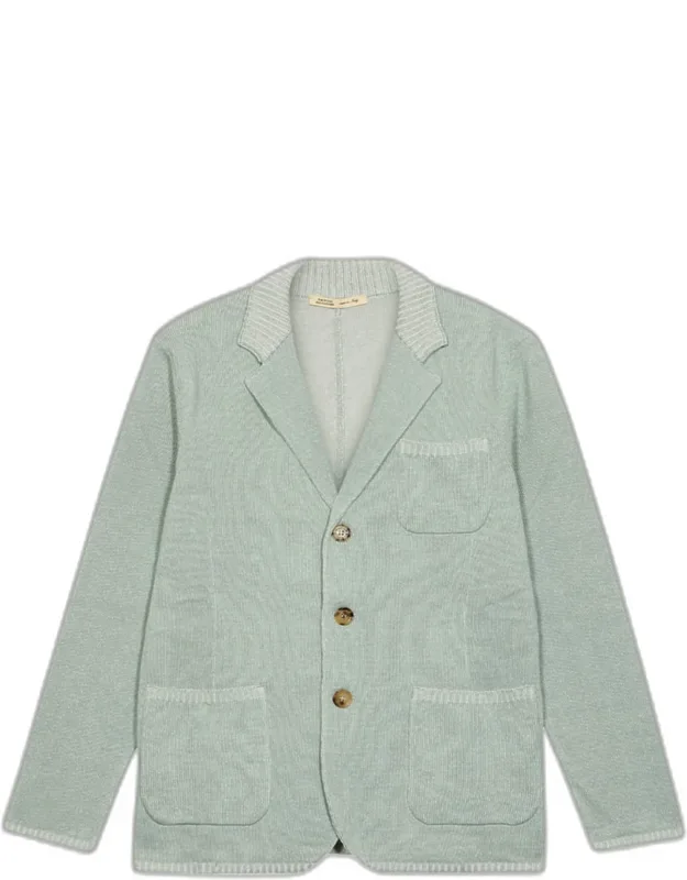 Rib Knit Blazer Jacket
