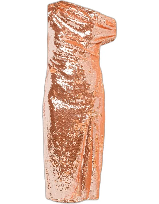 Sequined Asymmetrical Dress