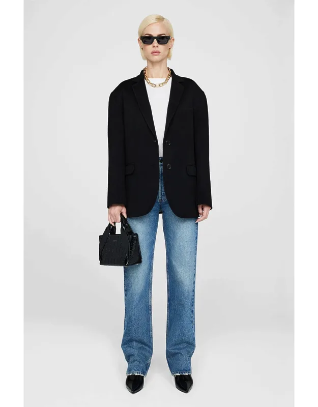 Quinn Blazer In Cashmere Blend With Notched Collar And Two-button Closure